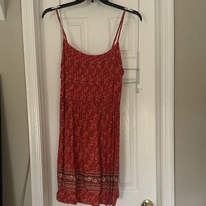 Orange Floral Sundress